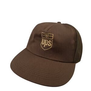 Vintage UPS Mesh Snapback Trucker Hat